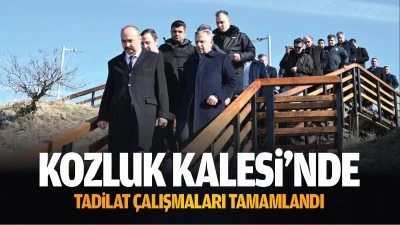 Kozluk Kalesi&rsquo;nde tadilat &ccedil;alışmaları tamamlandı