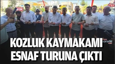 Kozluk Kaymakamı, esnaf turuna &ccedil;ıktı
