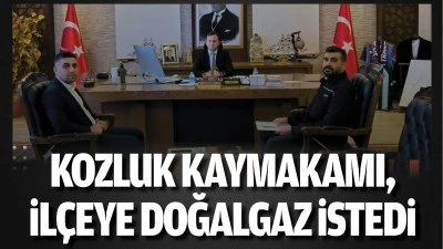 Kozluk Kaymakamı, il&ccedil;eye doğalgaz istedi