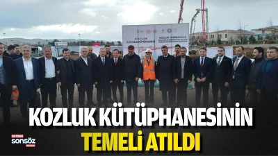 Kozluk K&uuml;t&uuml;phanesinin temeli atıldı;