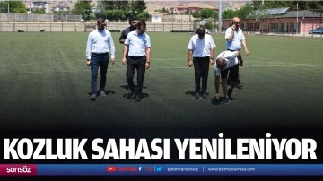 Kozluk sahası yenileniyor