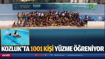 Kozluk&rsquo;ta 1001 kişi y&uuml;zme &ouml;ğreniyor