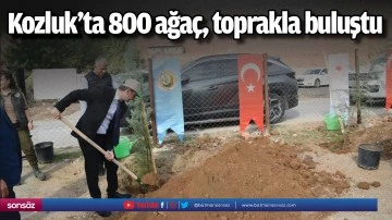 Kozluk&rsquo;ta 800 ağa&ccedil;, toprakla buluştu 