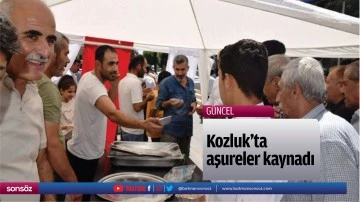Kozluk&rsquo;ta aşureler kaynadı