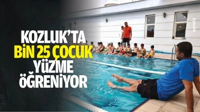 Kozluk'ta bin 25 &ccedil;ocuk y&uuml;zme &ouml;ğreniyor