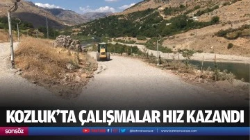 Kozluk&rsquo;ta &ccedil;alışmalar hız kazandı