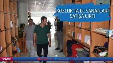 Kozluk&rsquo;ta el sanatları satışa &ccedil;ıktı