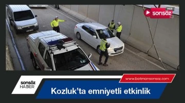Kozluk&rsquo;ta emniyetli etkinlik
