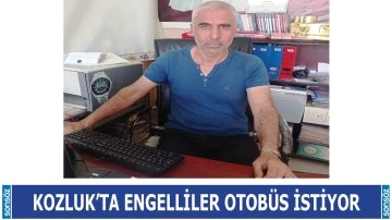 Kozluk&rsquo;ta engelliler otob&uuml;s istiyor