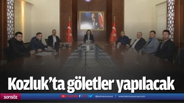Kozluk&rsquo;ta g&ouml;letler yapılacak