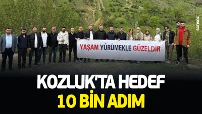Kozluk&rsquo;ta hedef 10 bin adım