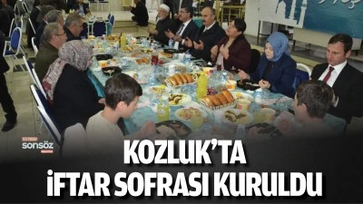 Kozluk&rsquo;ta iftar sofrası kuruldu