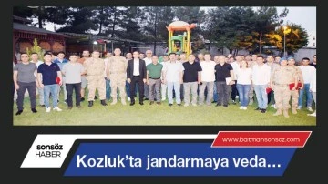 Kozluk&rsquo;ta jandarmaya veda&hellip;