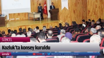Kozluk&rsquo;ta konsey kuruldu