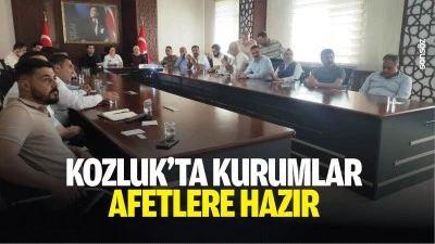 Kozluk&rsquo;ta kurumlar afetlere hazır