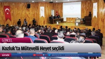 Kozluk&rsquo;ta M&uuml;tevelli Heyet se&ccedil;ildi