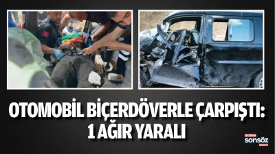 Kozluk&rsquo;ta Otomobil Bi&ccedil;erd&ouml;verle &Ccedil;arpıştı: 1 Ağır Yaralı