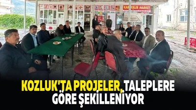Kozluk&rsquo;ta projeler, taleplere g&ouml;re şekilleniyor
