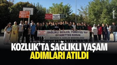 Kozluk&rsquo;ta sağlıklı yaşam adımları atıldı
