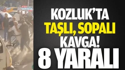Kozluk&rsquo;ta taşlı, sopalı kavga!
