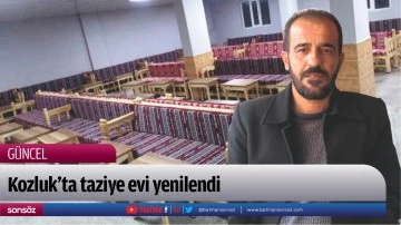 Kozluk&rsquo;ta taziye evi yenilendi