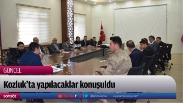 Kozluk&rsquo;ta yapılacaklar konuşuldu