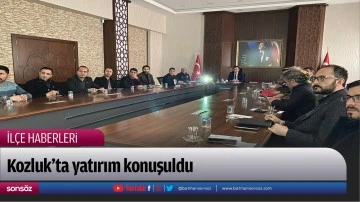 Kozluk&rsquo;ta yatırım konuşuldu
