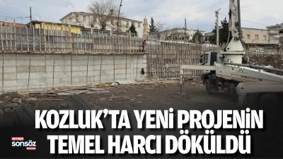 Kozluk&rsquo;ta yeni projenin temel harcı d&ouml;k&uuml;ld&uuml;