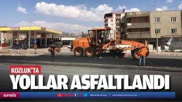 Kozluk&rsquo;ta yollar asfaltlandı