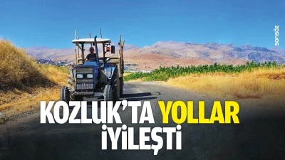 Kozluk&rsquo;ta yollar iyileşti