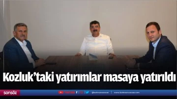 Kozluk&rsquo;taki yatırımlar masaya yatırıldı