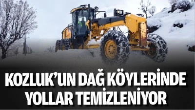 Kozluk&rsquo;un dağ k&ouml;ylerinde yollar temizleniyor