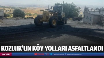 Kozluk&rsquo;un k&ouml;y yolları asfaltlandı