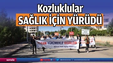 Kozluklular sağlık i&ccedil;in y&uuml;r&uuml;d&uuml;
