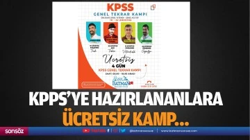 KPPS&rsquo;ye hazırlananlara &uuml;cretsiz kamp&hellip;