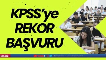 KPSS'ye rekor başvuru