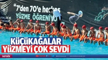 K&uuml;&ccedil;&uuml;k ağalar y&uuml;zmeyi &ccedil;ok sevdi&hellip;
