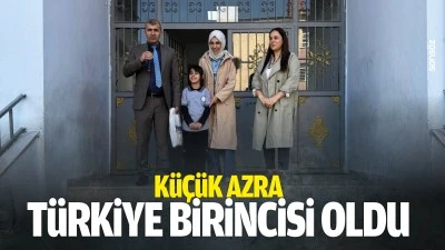 K&uuml;&ccedil;&uuml;k Azra, T&uuml;rkiye birincisi oldu