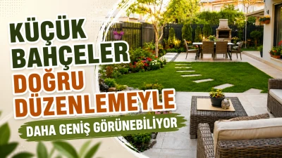 K&uuml;&ccedil;&uuml;k bah&ccedil;eler doğru d&uuml;zenlemeyle daha geniş g&ouml;r&uuml;nebiliyor