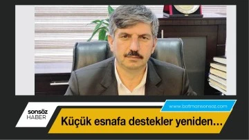 K&uuml;&ccedil;&uuml;k esnafa destekler yeniden&hellip;