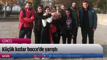 K&uuml;&ccedil;&uuml;k kızlar bocce&rsquo;de yarıştı