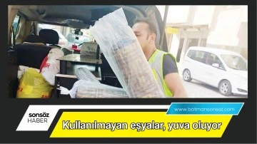 Kullanılmayan eşyalar, yuva oluyor