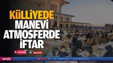 K&uuml;lliyede manevi atmosferde iftar