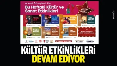 K&uuml;lt&uuml;r etkinlikleri devam ediyor