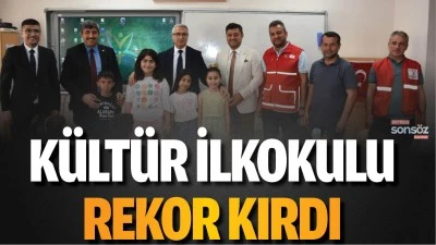 K&uuml;lt&uuml;r İlkokulu rekor kırdı
