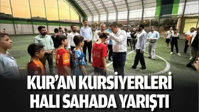 Kur&rsquo;an kursiyerleri halı sahada yarıştı