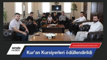 Kur&rsquo;an Kursiyerleri &ouml;d&uuml;llendirildi