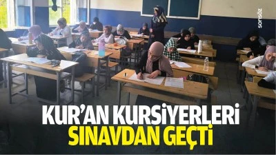 Kur&rsquo;an kursiyerleri sınavdan ge&ccedil;ti