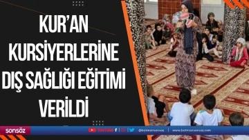 Kur&rsquo;an Kursiyerlerine diş sağlığı eğitimi verildi