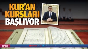 Kur'an kursları başlıyor
